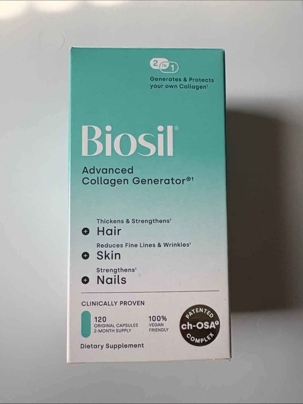 Biosilk Advanced Collagen Generator – Turquoise and White